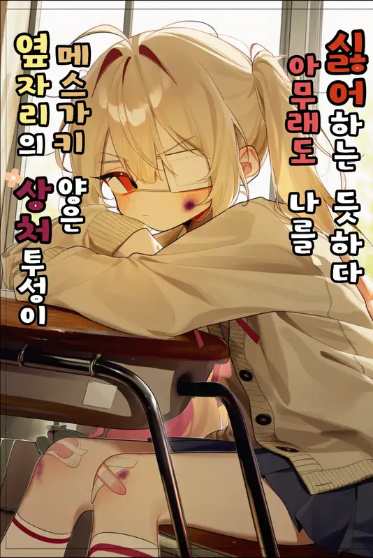 옆자리의 상처투성이 메스가키 양은 아무래도 나를 싫어하는 듯하다.